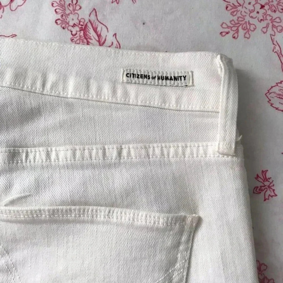 Citizen of Humanity Womens White Straight Leg S-28 - Picture 5 of 8